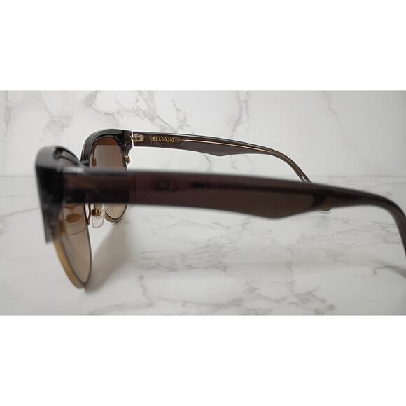 Vera Wang Black/Gold Womens Cat Eye Sunglasses - Picture 2 of 7